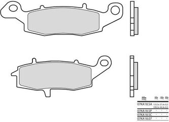 BREMBO / ブレンボ ブレーキパッド 07KA18SP シンタード・メタル | 07KA18SP