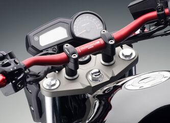 Rizoma / リゾマ  1-1/8 inch diameter tapered handlebars, Red Anodized | MA006R