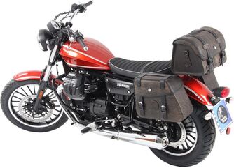 ヘプコ＆ベッカー レザーバッグチューブキャリア カットアウト Moto Guzzi V 9 Roamer 2016- | 626546 00 01
