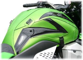 Bagster / バグスター タンクカバー mother-of-パール グリーン/デコ ブラック shiny KAWASAKI Z 750 (BAGSTER SPEZIELLE LIN | 1545LB