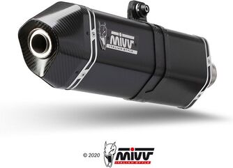 MIVV / ミヴSPEED EDGE スリップ オン ブラックステンレススチール for BMW C 600 SPORT (2012 - 2015) | B.013.LRB