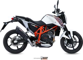 MIVV / ミヴ- SPORT スリップオン スチール、黒 for KTM 690 DUKE (12-) | KT.010.L9