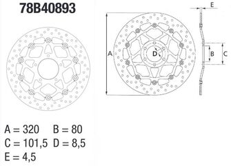 BREMBO / ブレンボ ORO (オーロ) ブレーキディスク ラウンドフローティング | 78B40893