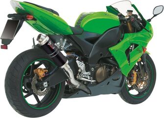 MIVV / ミヴ- SPORT スリップオン スチール、黒 for KAWASAKI ZX-10 R (04-05) | K.012.LXB