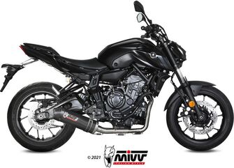 MIVV / ミヴOVAL スリップ オン カーボン　カーボンキャップ付属 for YAMAHA MT 07 (2014 - 2016) | Y.044.L3C