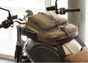 Unit Garage TANK PANNIER IN WAXED SUEDE, Mossgrey | U033-Mossgrey