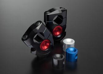 ABM / エービーエム KIT varioRiser VBK1 for ABM handlebar, ライザーカラー: ブラック, アジャスターカラー: ブラック | 106865-F15-F15