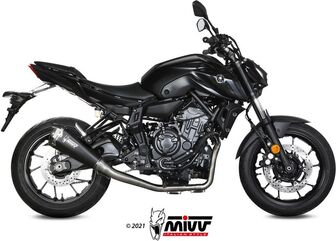 MIVV / ミヴマフラー SPORT Full sys. 2x1 Muffler DELTA RACE STEEL BLACK WITH CATALYZER CONVERTING KIT For YAM | Y.045.LDRB