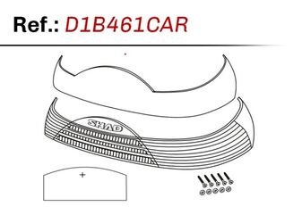 Shad / シャッド SH46トップケースリフレクター - ホワイト | D1B461CAR