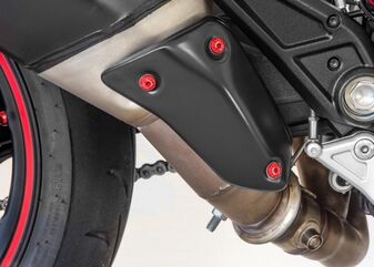 CNC Racing / シーエヌシーレーシング Screws Heat Shield Exhaust Ducati Hypermotard/Hyperstrada 821/939, レッド | KV318R