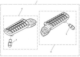 TRIUMPH / トライアンフ Footrest LHF | T9770156