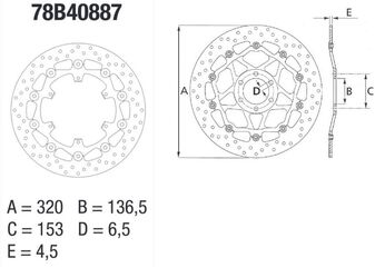 BREMBO / ブレンボ ORO (オーロ) ブレーキディスク ラウンドフローティング | 78B40887