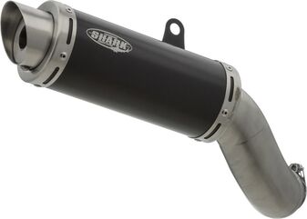 SHARK / シャークマフラー Factory slip on exhaust (4-1), Black, Round | 840902