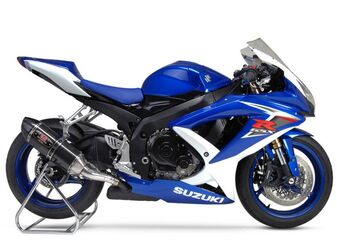 Yoshimura / ヨシムラ USA GSX-R600/750 08-10 R-77 Stainless Slip-On Exhaust, W/ Carbon Fiber Muffler | 1170202