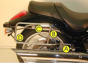 ヘプコ＆ベッカー サイドキャリア パーマネントマウント クロム Suzuki M 1800 (VZ) R Intruder | 6503511 00 02
