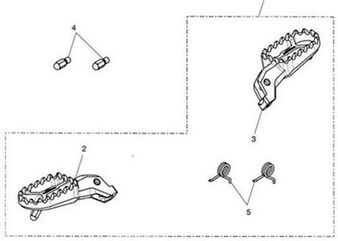 TRIUMPH / トライアンフ Footrest LHF | T9770174