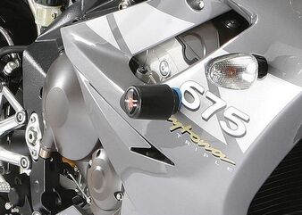 Powerbronze / パワーブロンズ バジェットクラッシュポストセット (クラッシュバー), ブラック TRIUMPH DAYTONA 675, 06-12 (DRILL フェアリング) | 513-T106-003