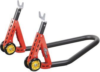 LighTech / ライテック Aluminum Rear Stand With Rollers, Color: Red | RSA23RROS