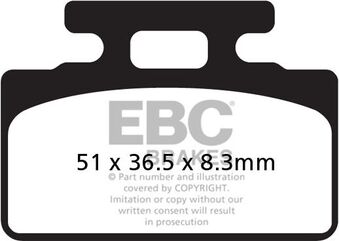 EBCブレーキ UK製ケブラー オーガニックFAシリーズ ブレーキパッド リア左側用 | FA151