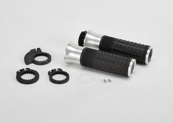 ABM / エービーエム sGrip gas/clutch grip complete, カラー: シルバー | 100339-F11