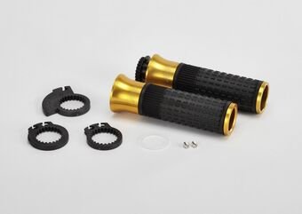 ABM / エービーエム sGrip gas/clutch grip complete, カラー: シルバー | 100339-F11