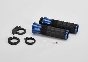 ABM / エービーエム sGrip gas/clutch grip complete, カラー: シルバー | 100339-F11