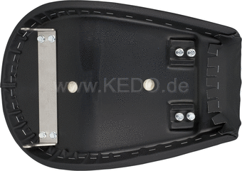 Kedo Solo Seat 'Gibbon Slap' design, ready-to-mount Complete, Black | 22589