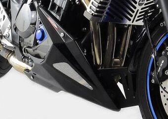 Powerbronze / パワーブロンズ ベリーパン マットブラック-シルバーメッシュ SUZUKI GSF650A BANDIT, 08-14 ,GSF650SA BANDIT, 08-14 ,GSF1250 BANDIT,GSF1250S BANDIT, 07-16 (WATER COOLED ONLY) | 320-S117-670