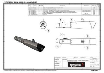 HP Corse / エイチピーコルセ  Evoxtreme 310mm Black Exhaust | BMWEVO3108B-AB