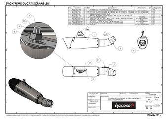 HP Corse / エイチピーコルセ  Evoxtreme 260mm Black Exhaust | DUEVO2610B-AB