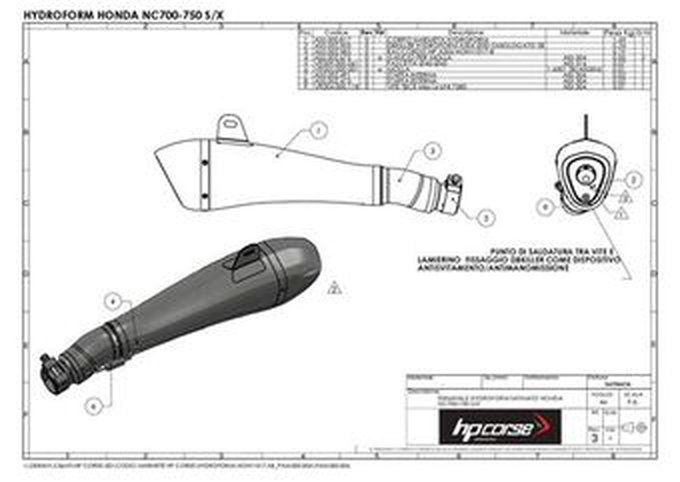 HP Corse / エイチピーコルセ  Hydroform Black Exhaust | HOHY1017BLACK-AB