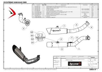 HP Corse / エイチピーコルセ  Evoxtreme 310mm Black Exhaust | KAEVO3118B-AB