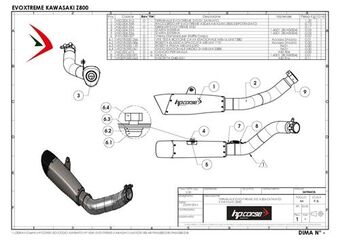 HP Corse / エイチピーコルセ  Evoxtreme 310mm Black Exhaust | KAEVO3118BE-AB