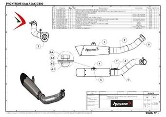 HP Corse / エイチピーコルセ  Evoxtreme 310mm Satin Exhaust | KAEVO3118S-AB