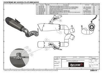 HP Corse / エイチピーコルセ  Evoxtreme 310mm Black Exhaust | MVEVO3108LB-AB