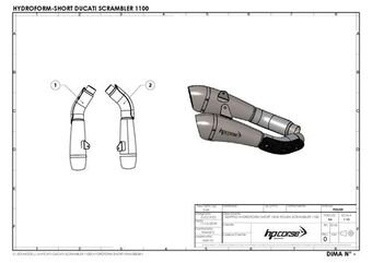 HP Corse / エイチピーコルセ  Hydroform Short Polish Exhaust | XDUHY30P11P-AAB