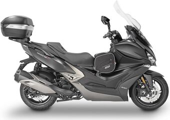 GIVI / ジビ Windscreen for Kymco Xciting 400, color Clear, dim. HxW 85 x 63 cm, 28 cm higher than oe, fits oe headlight fairing | D6104ST