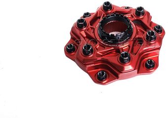 Evotech Sprocket Mounting Hub And Sprocket Carrier Flange Triumph Speed ​​Triple 1200 Rs, Red | KIT-PCOR-07-01_Cr_Cr