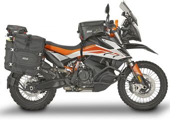 GIVI / ジビ Windscreen for KTM 390/790/890 Adventure, color light smoke, HxW 35x46 cm, D7711KIT fitting kit required to install | 7710D