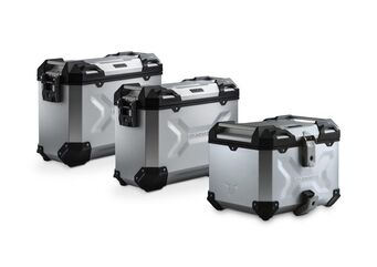 SW Motech / SWモテック Adventure set luggage. Silver. Ducati DesertX (22-). | ADV.22.995.75000/S