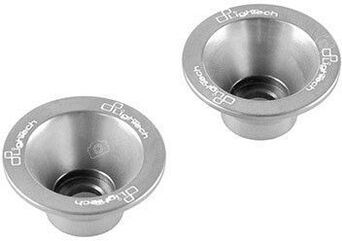 LighTech / ライテック Kit Anodized Cone Ø8 For Handlebar Balancers (Couple), Color: Silver | RKTM204SIL