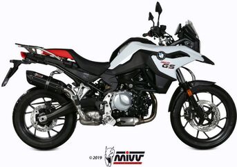 MIVV / ミヴ SPORT SUONO SLIP-ON Muffler BLACK STAINLESS STEEL for BMW F 850 GS 2018 ECE approved (Euro4) | B.033.L9