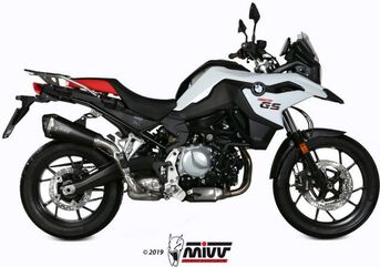 MIVV / ミヴ SPORT DELTA RACE SLIP-ON Muffler BLACK STAINLESS STEEL for BMW F 850 GS 2018 ECE approved (Euro4) | B.033.LDRB