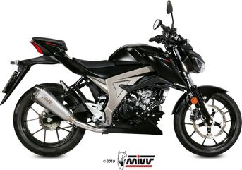 MIVV / ミヴ SPORT DELTA RACE Imp. compl./Full sys. 1x1 STAINLESS STEEL for SUZUKI GSX-S 125 2017 ECE approved if optionally catalysed (Euro4) Catalyzer is included | S.055.LDRX