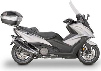 GIVI / ジビ Windscreen for Kymco AK 550, color Clear, with hands guard, fits oe headlight fairing, dim. HxW 70 x 66 cm | D6110ST