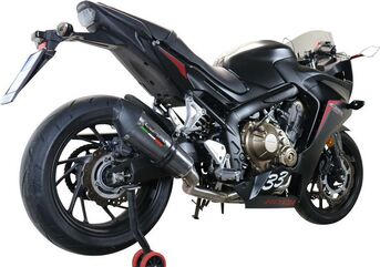 GPR / ジーピーアール Original For Honda Cbr 650 F 2017/18 E4 Homologated Full Exhaust Catalized Gp Evo4 Poppy | E4.CO.H.249.1.CAT.GPAN.PO