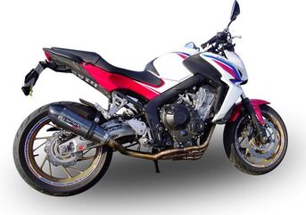 GPR / ジーピーアール Original For Honda Cb 650 F 2017/18 E4 Homologated Full Exhaust Catalized Gp Evo4 Poppy | E4.CO.H.249.CAT.GPAN.PO
