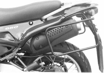 ヘプコ＆ベッカー サイドキャリア パーマネントマウント ブラック Aprilia Pegaso 650 1996 | 650748 00 01