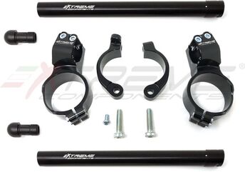 Extreme エクストリームコンポーネンツ アドバンスド ハンドルバー 40mm オフセット and 10mm raised with clips to close the triple clamp - 直径 55mm BMW S1000RR (2019/2021) | SEMI S1000RR 19B