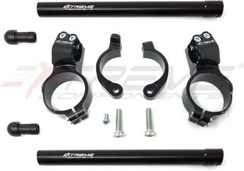 Extreme エクストリームコンポーネンツ アドバンスド ハンドルバー 40mm オフセット and 20mm raised with clips to close the triple clamp - 直径 55mm BMW S1000RR (2019/2021) | SEMI S1000RR 19